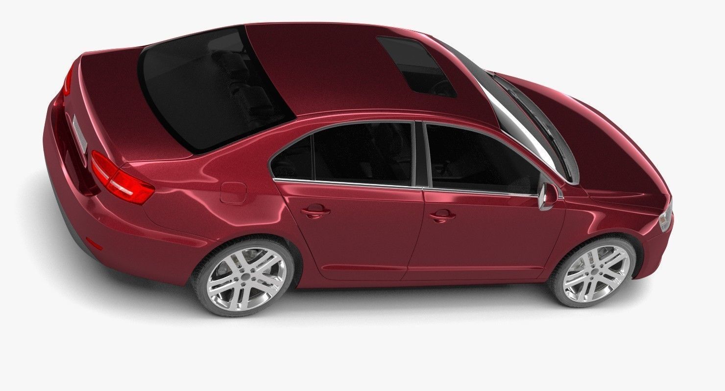 Generic Sedan 2 3D model_3