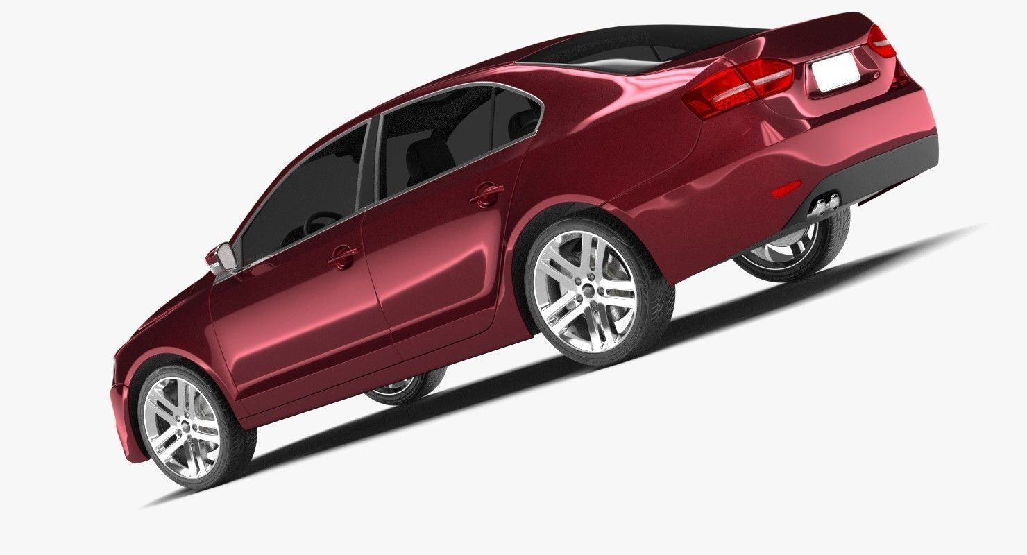 Generic Sedan 2 3D model_2