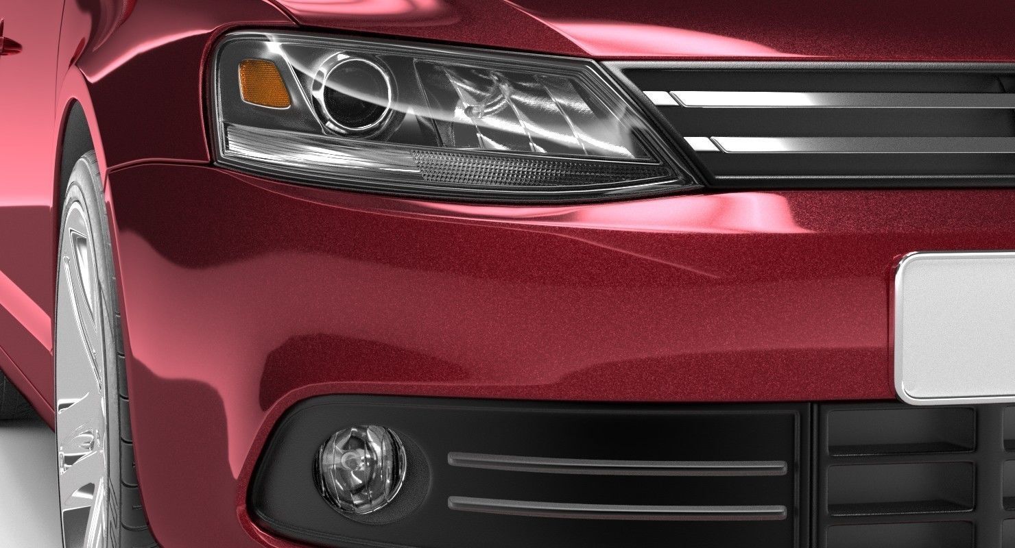 Generic Sedan 2 3D model_6