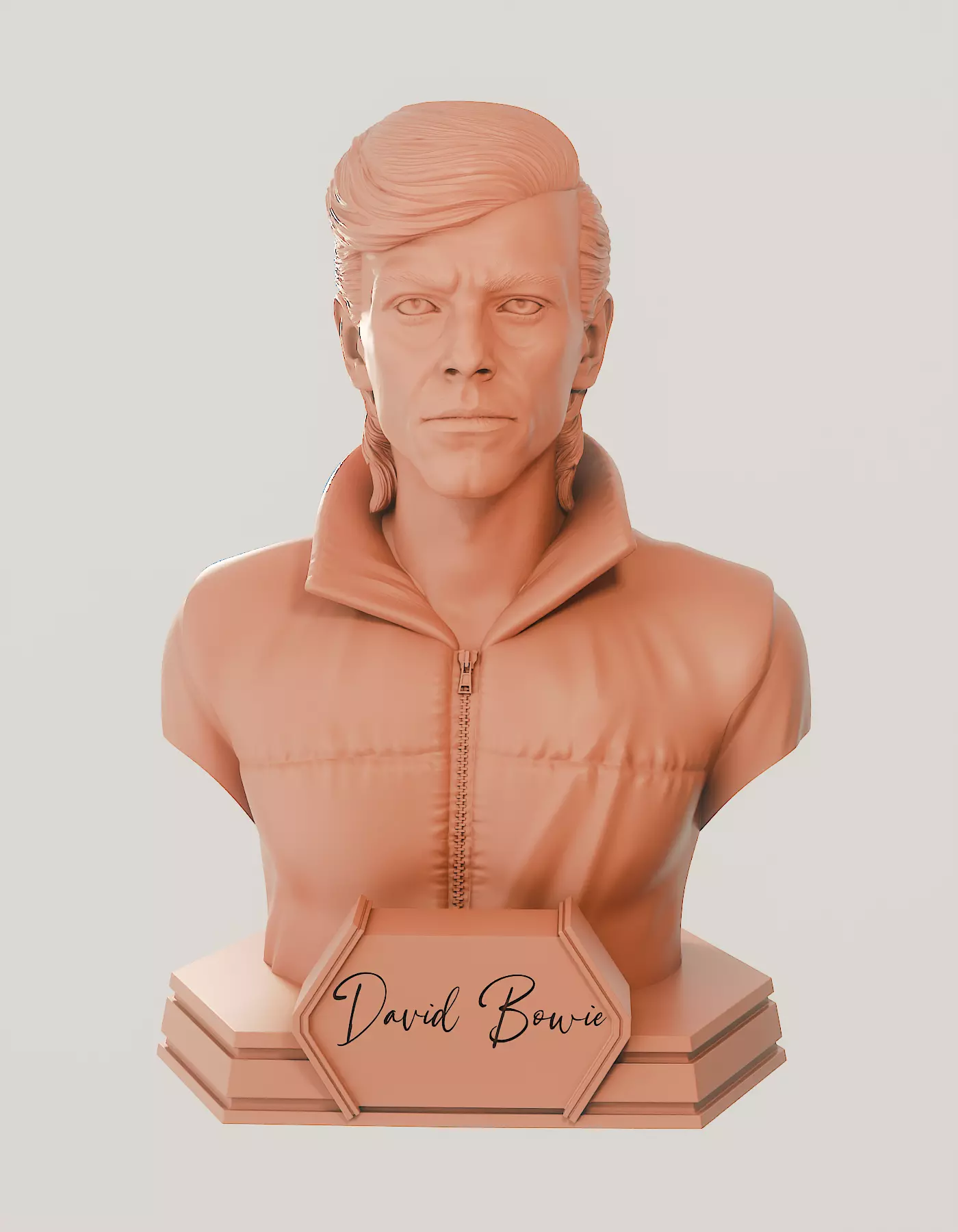 David Bowie bust 3D print model