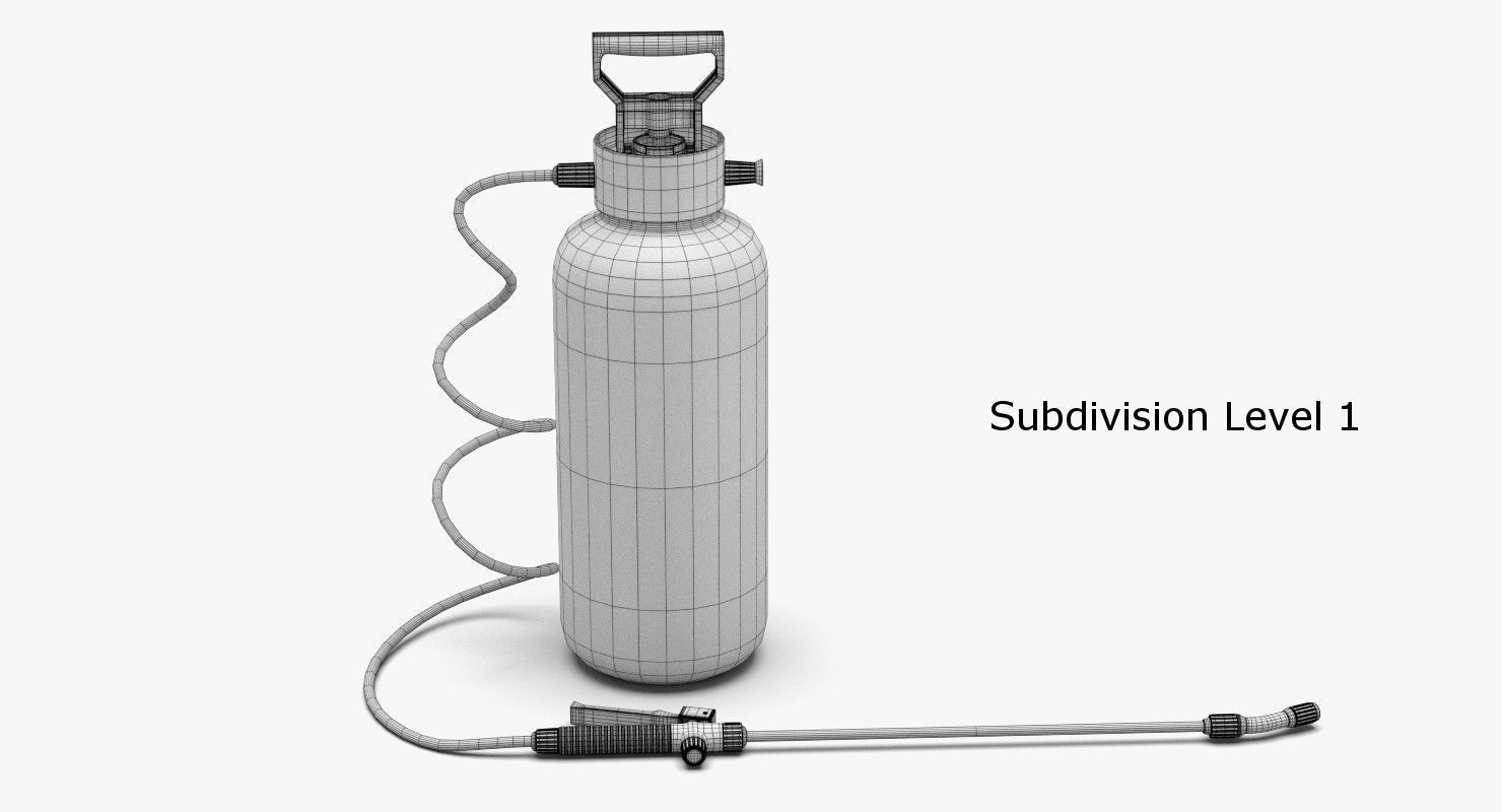 Garden Hand Sprayer 3D model_8