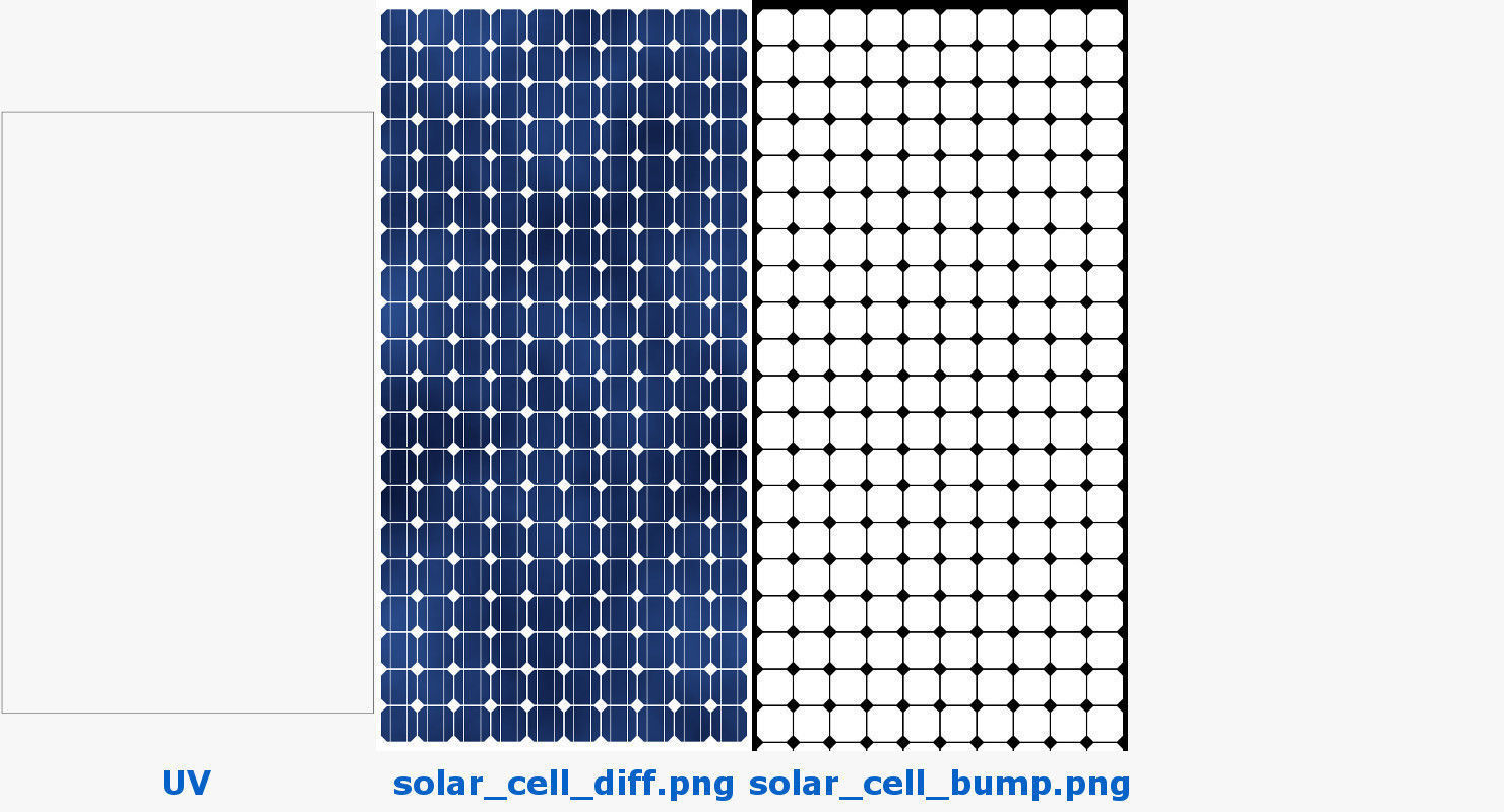 Solar Cell 3D model_12