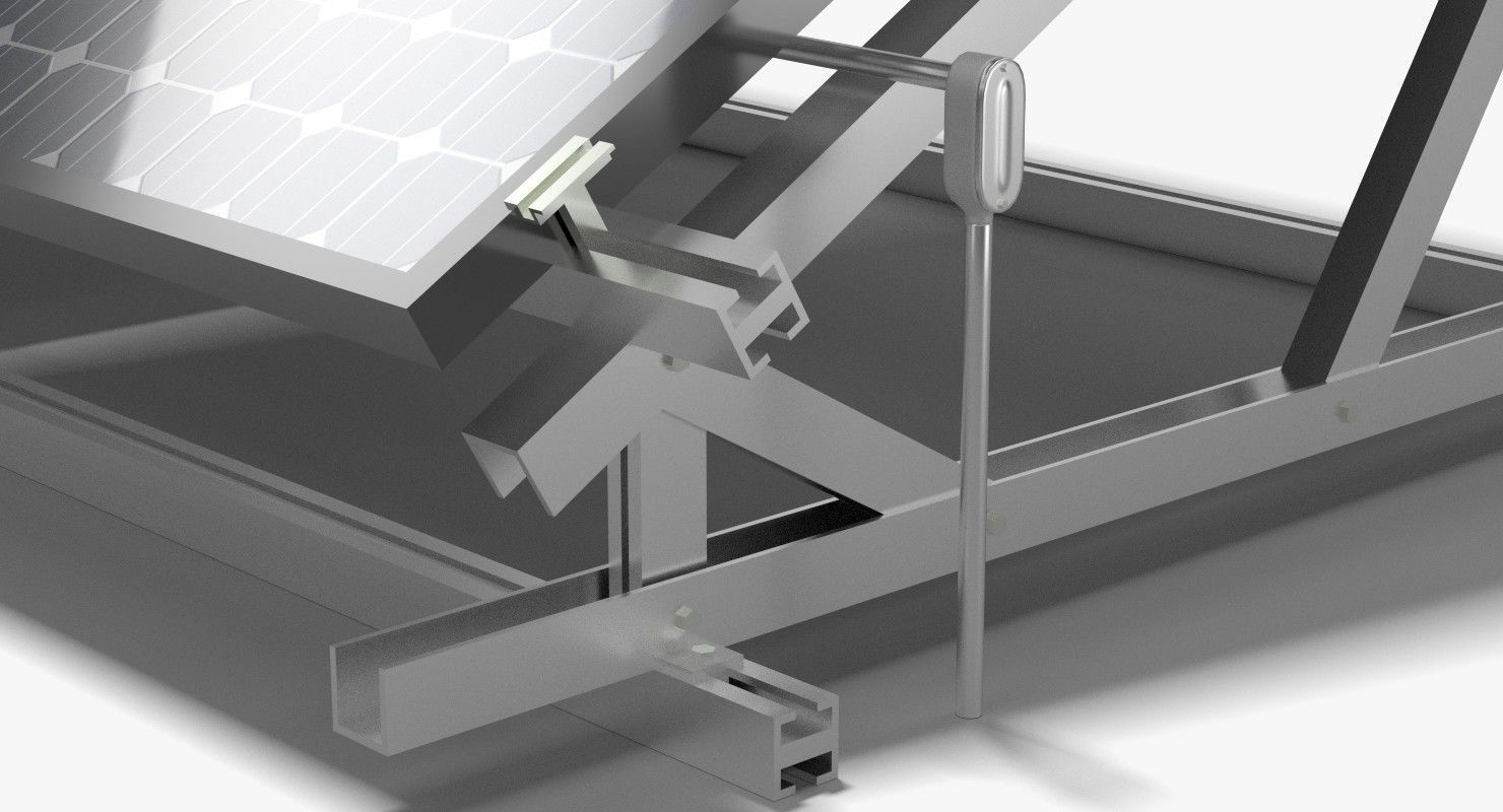 Solar Cell 3D model_5