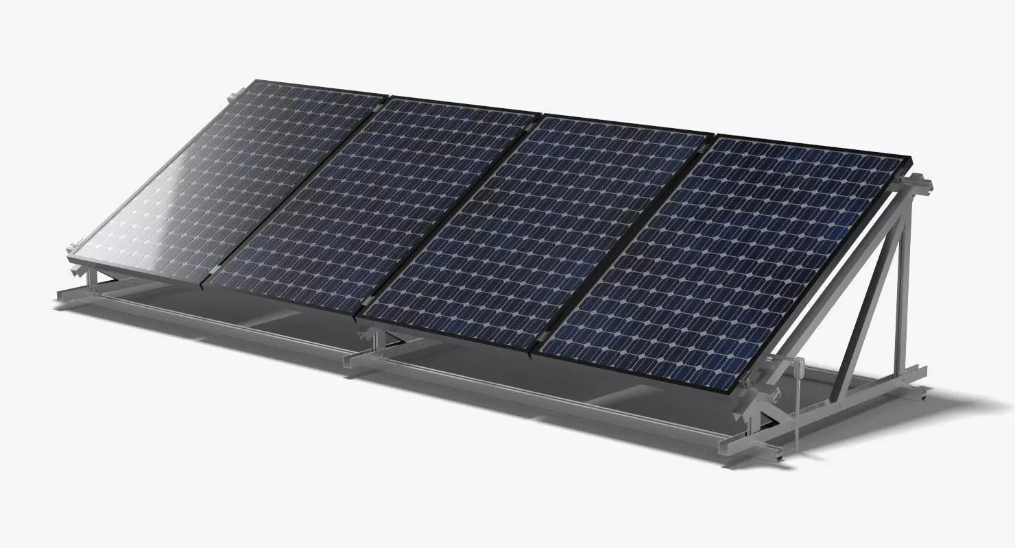 Solar Cell 3D model_0