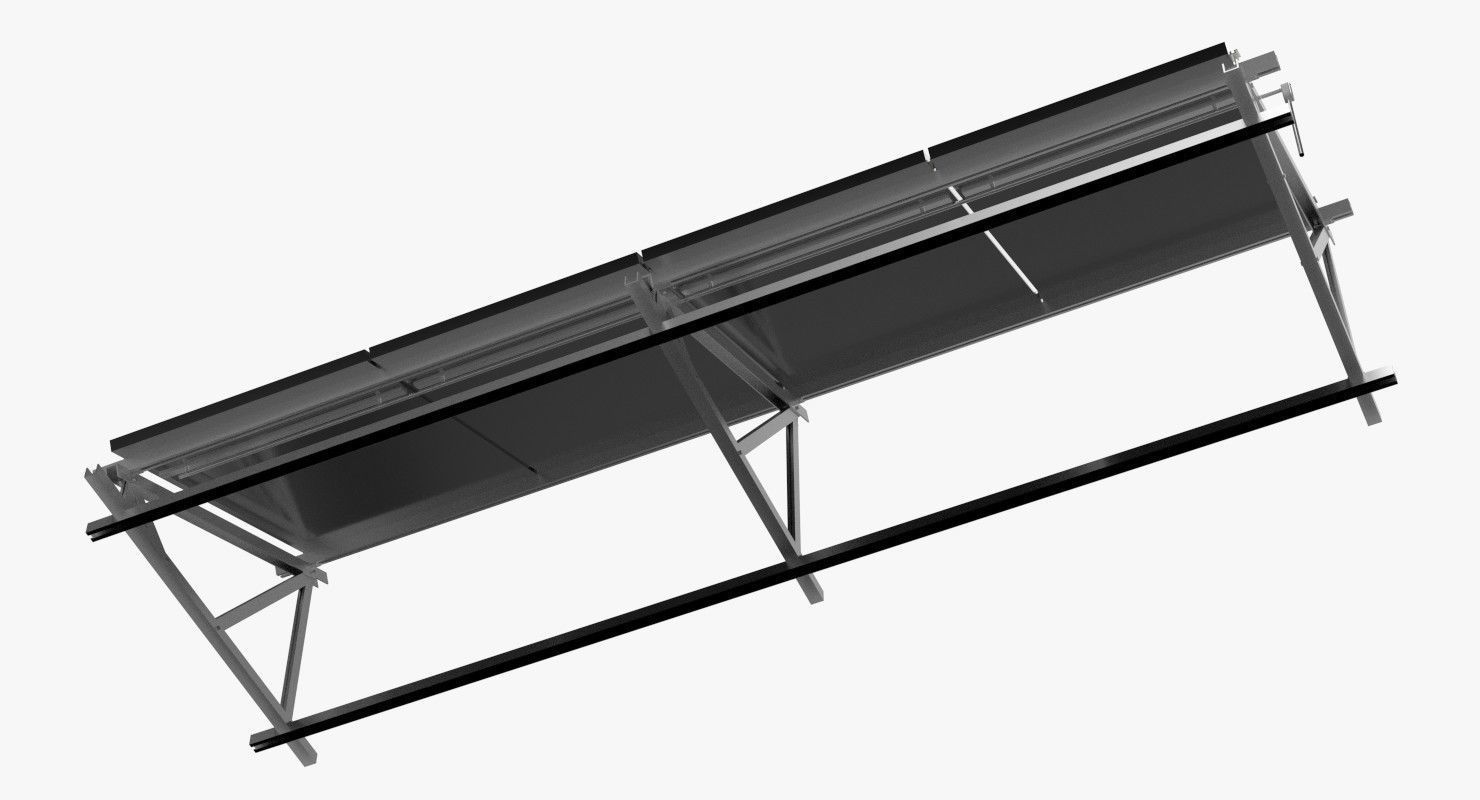 Solar Cell 3D model_4