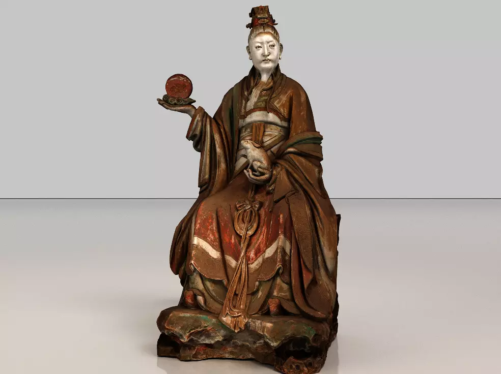 Deity Statue Sculpture01 3D model
