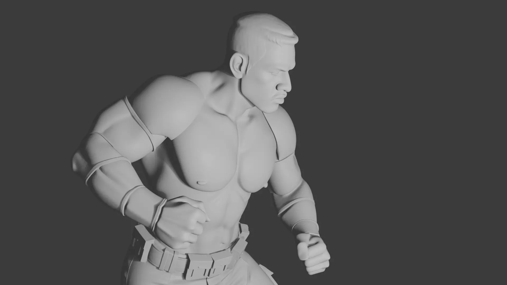 Jax model from Mortal Kombat 3 Ultimate 3D print model