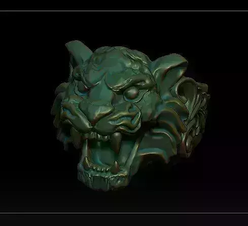 tiger ring 3D print model