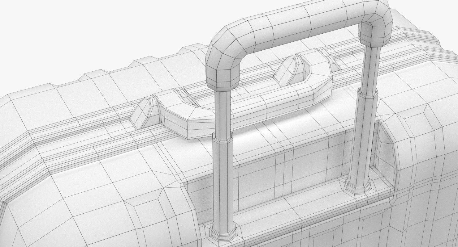 Rolling Suitcase 3D model_12