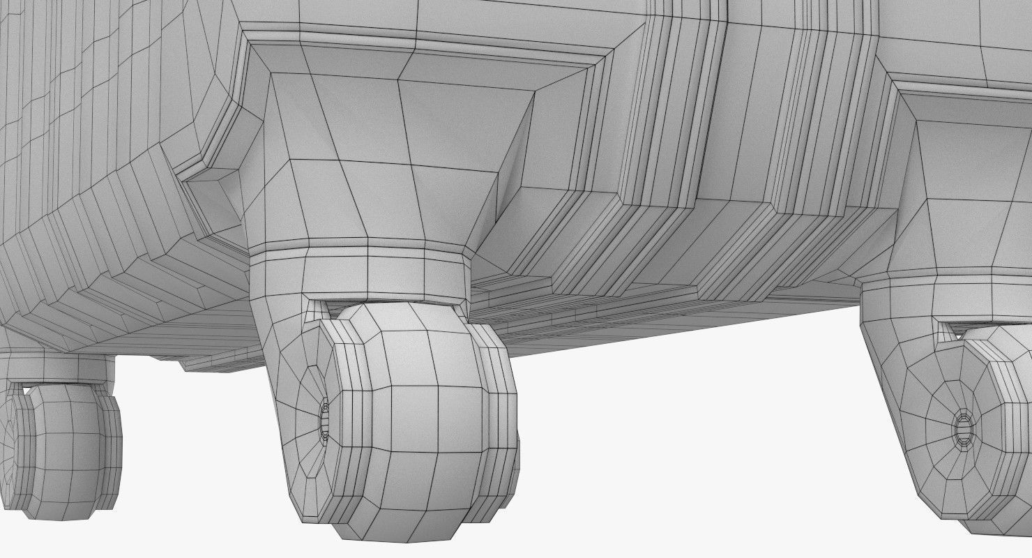 Rolling Suitcase 3D model_11