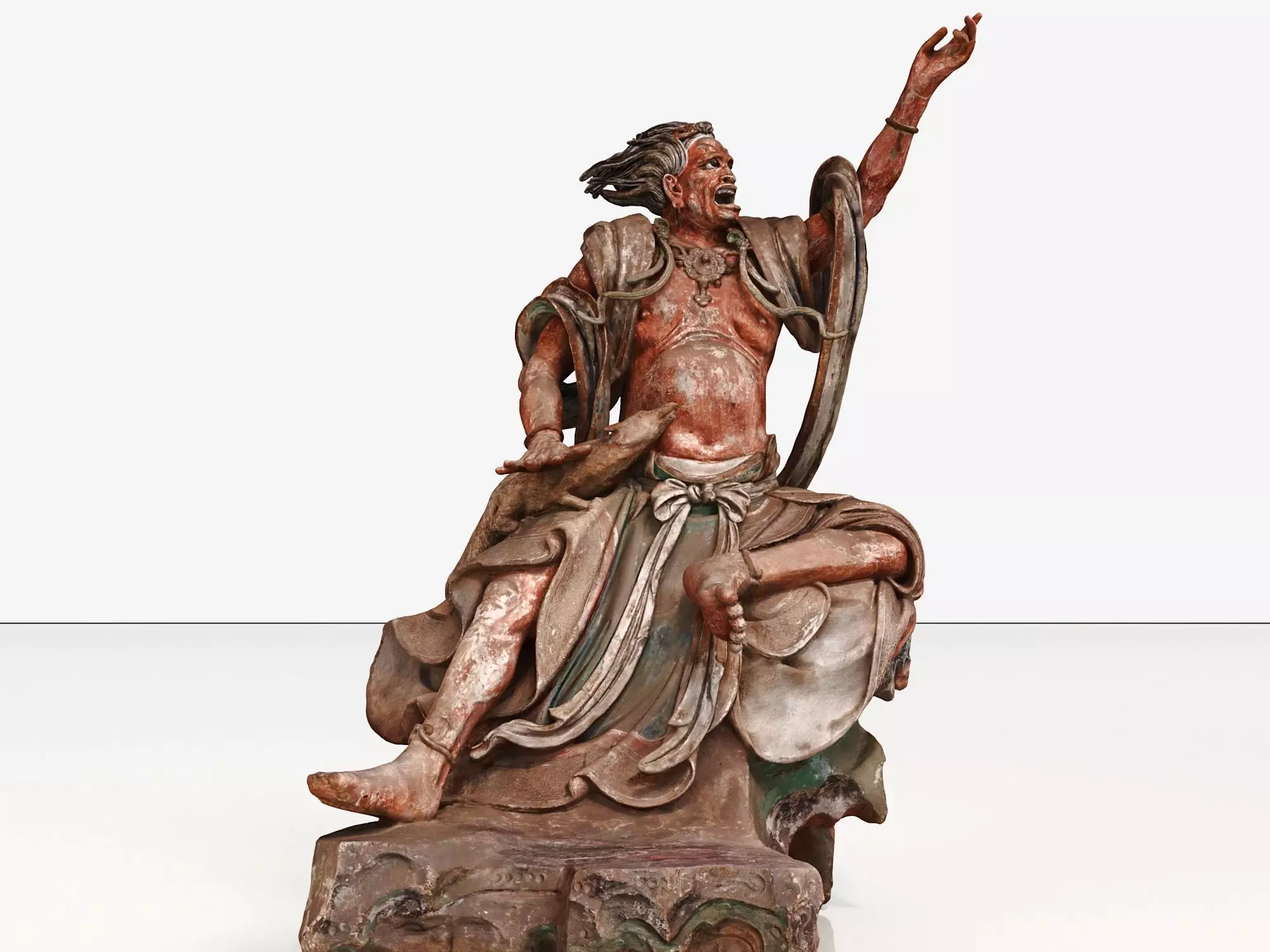 Deity Statue Sculpture03 3D model