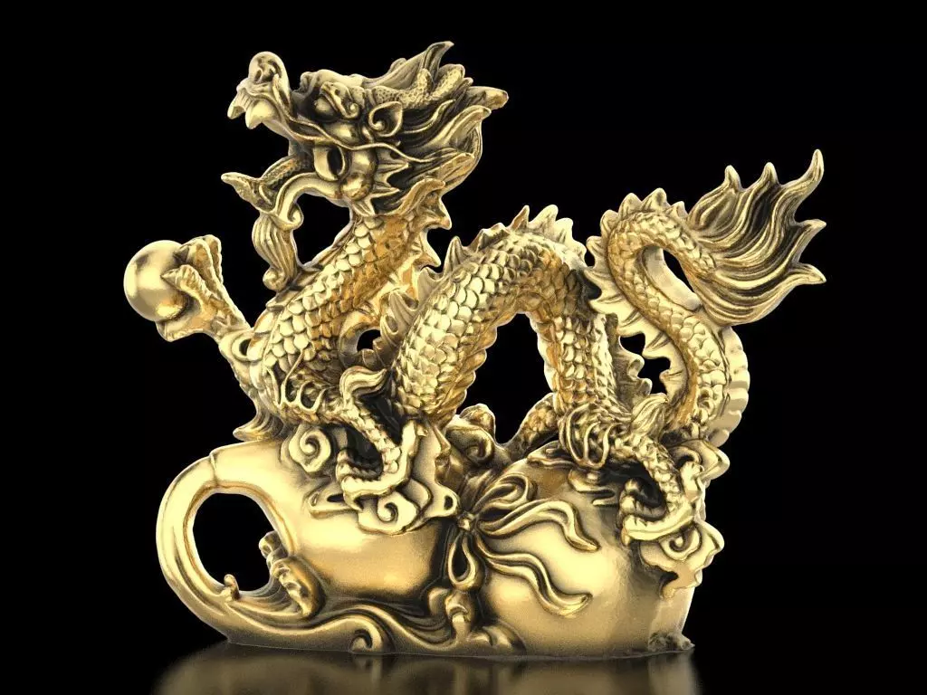 dragon statue 3D print model