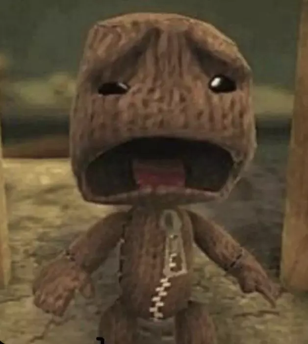 Sackboy scared 3D print model
