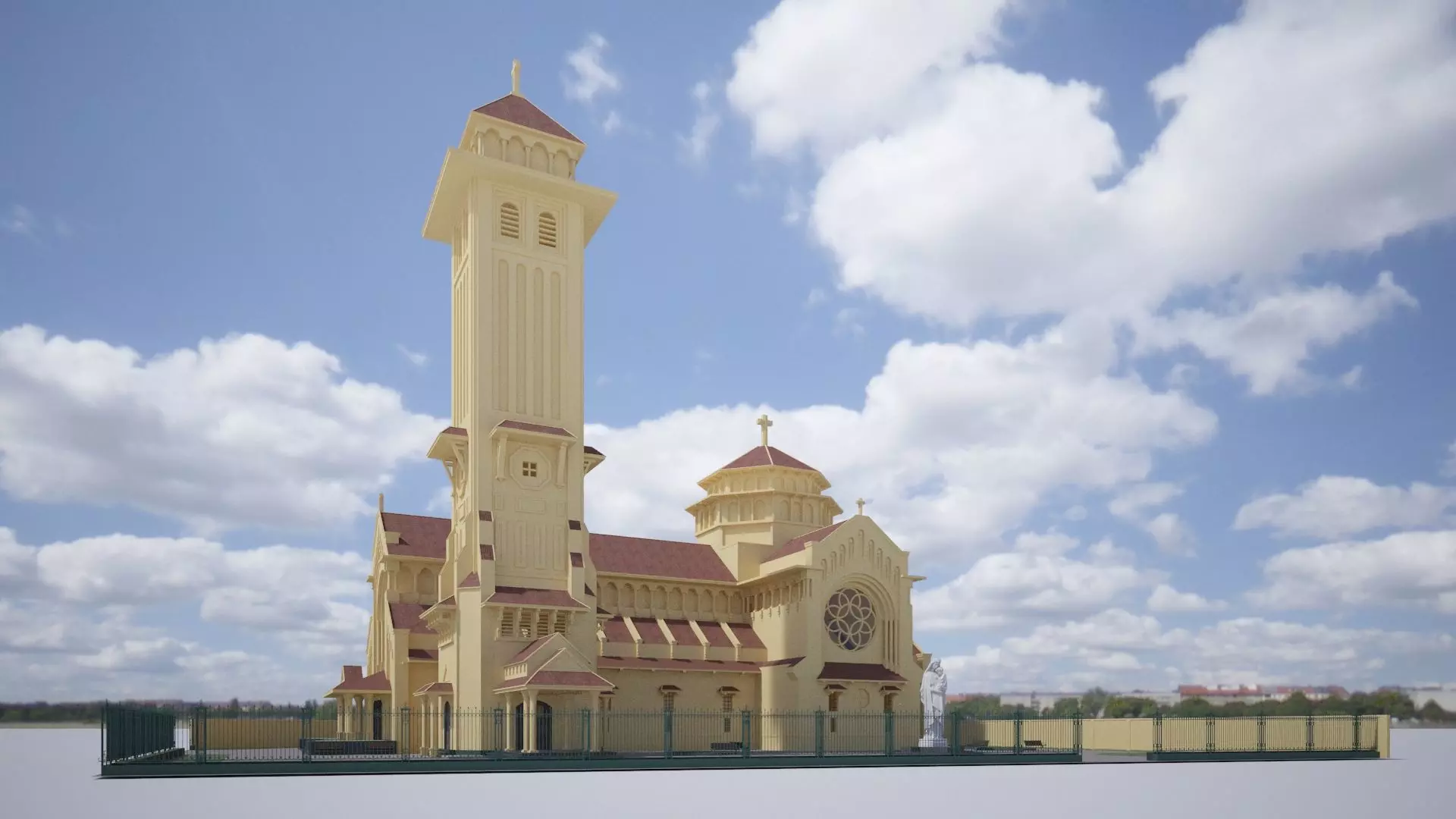 Northern Gate Church Hanoi 3D model