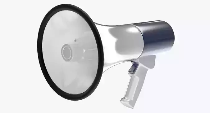 Bullhorn megaphone 3D model