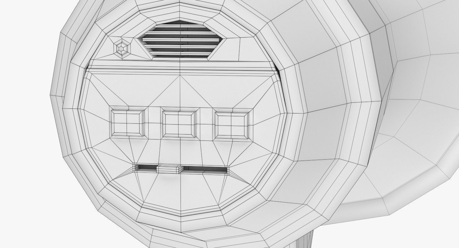 Bullhorn megaphone 3D model_9