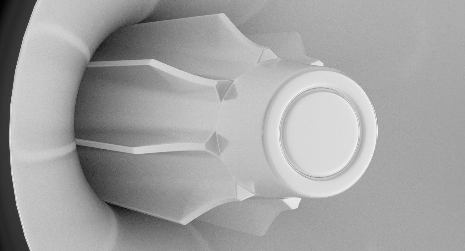 Bullhorn megaphone 3D model_4