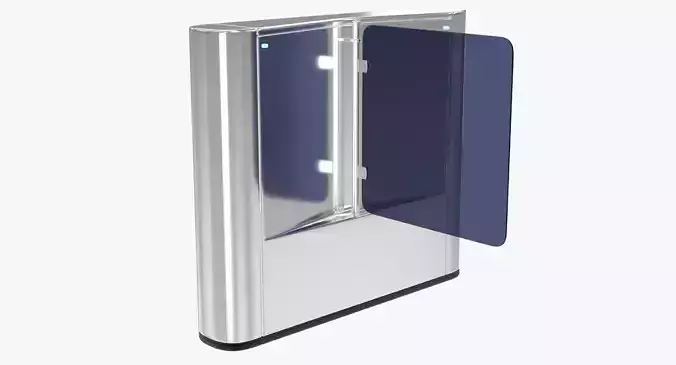 Turnstile 1 metal door with cover