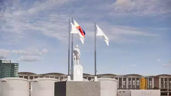 Rizal Statue 3D model