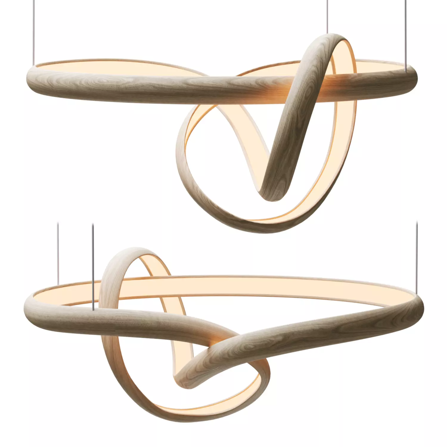 Freeform Series Light Sculpture XVII Low-poly 3D model