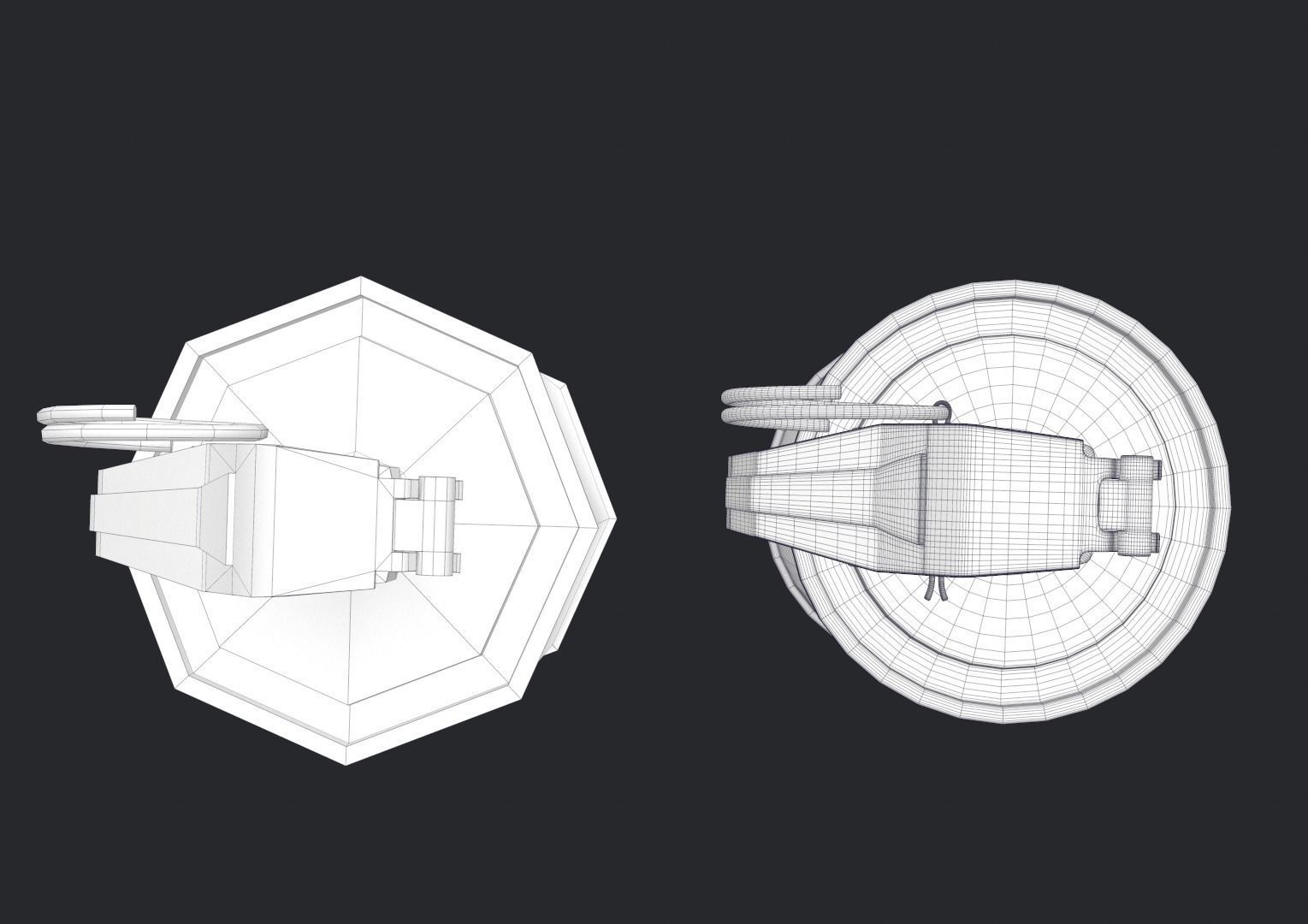 Tear Gas Grenade PBR Game Ready Low-poly 3D model_6