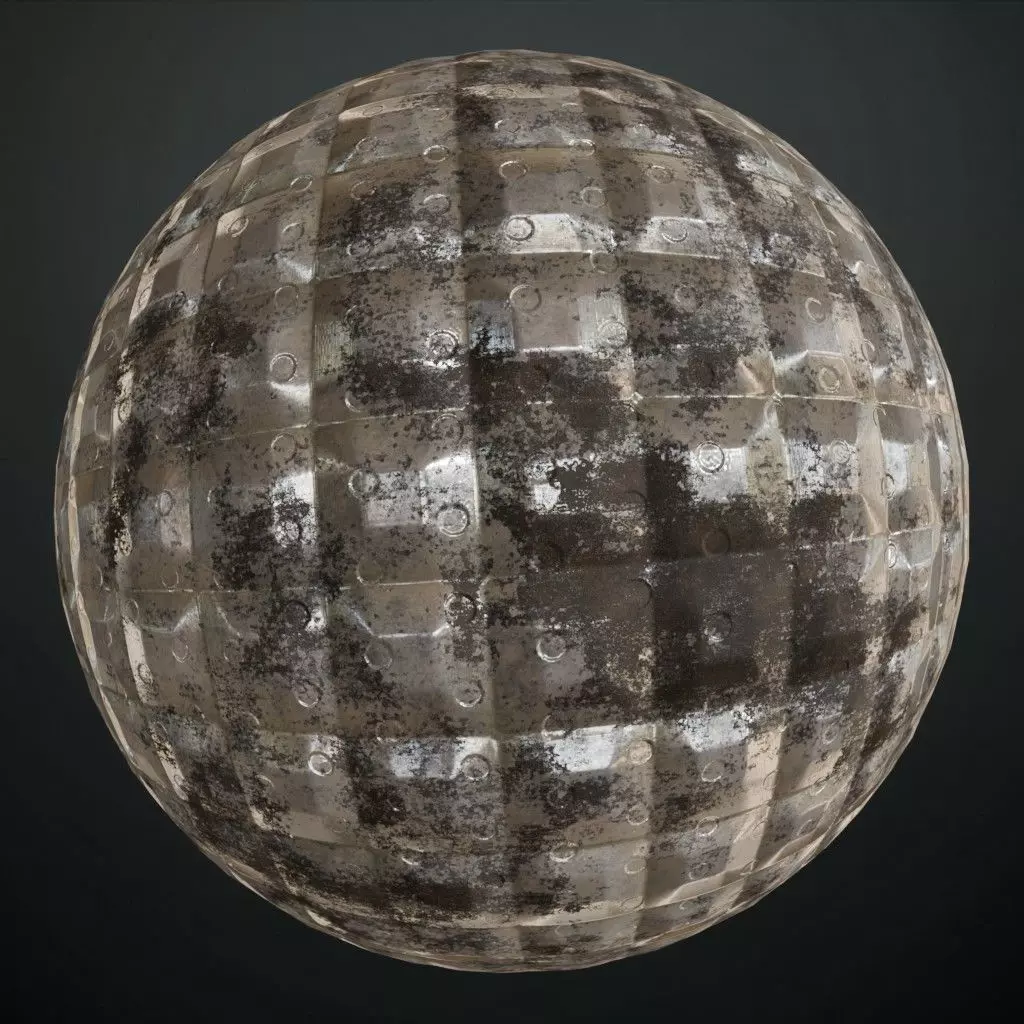Full Silver Rust Metal Corrugated PBR Seamless Texture