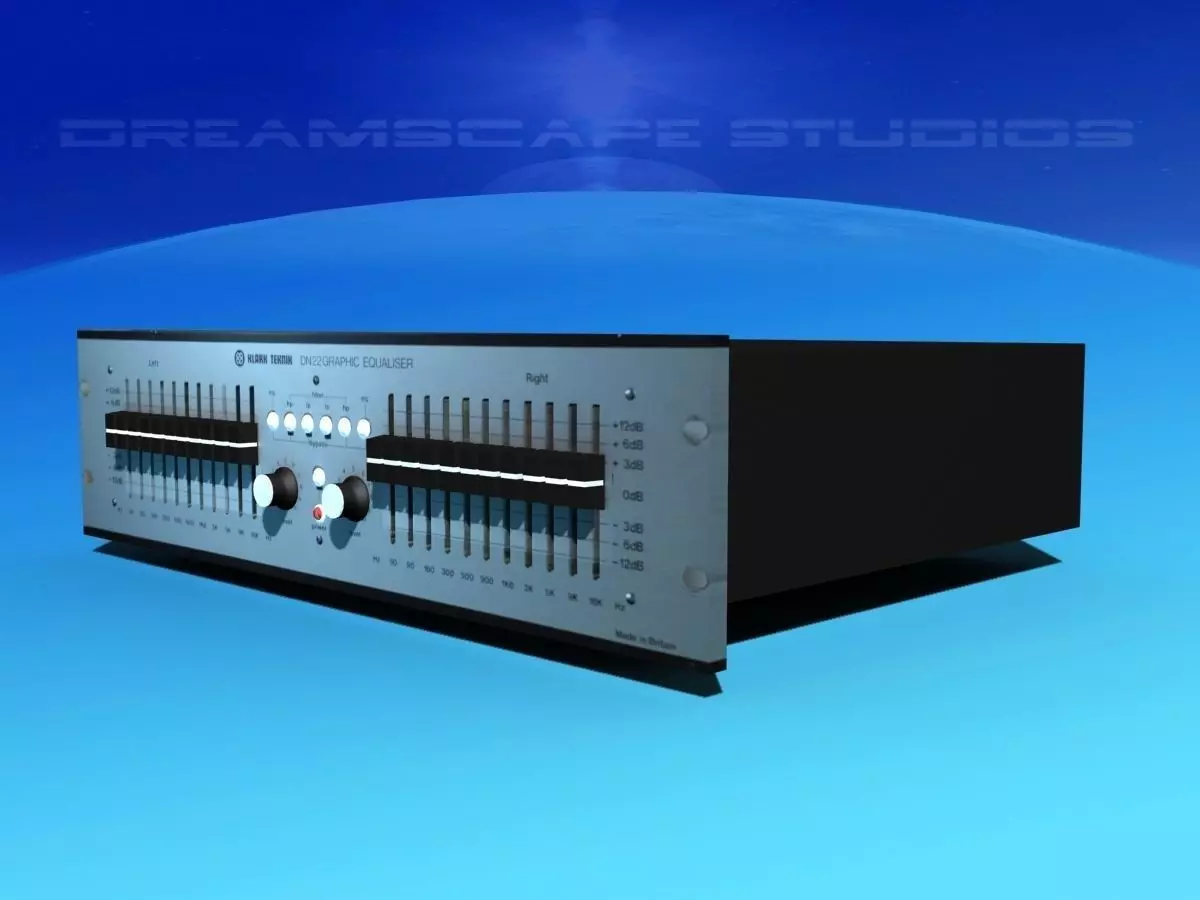 Klark Teknik DN22 Graphic Equalizer 3D model