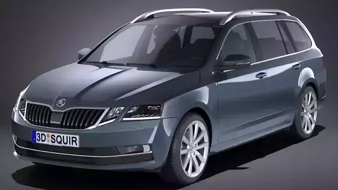 Skoda Octavia Combi 2017 3D model