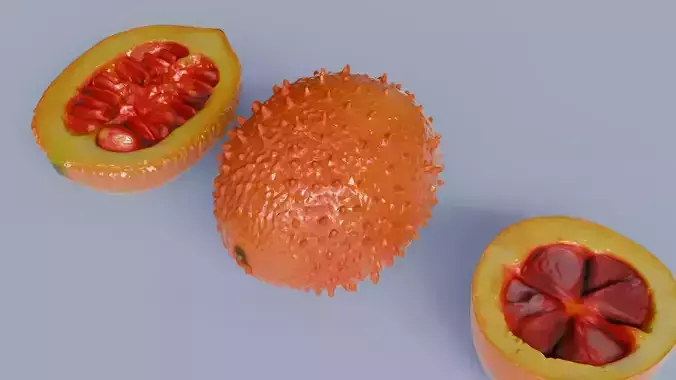 Gac Fruit 3D model 3