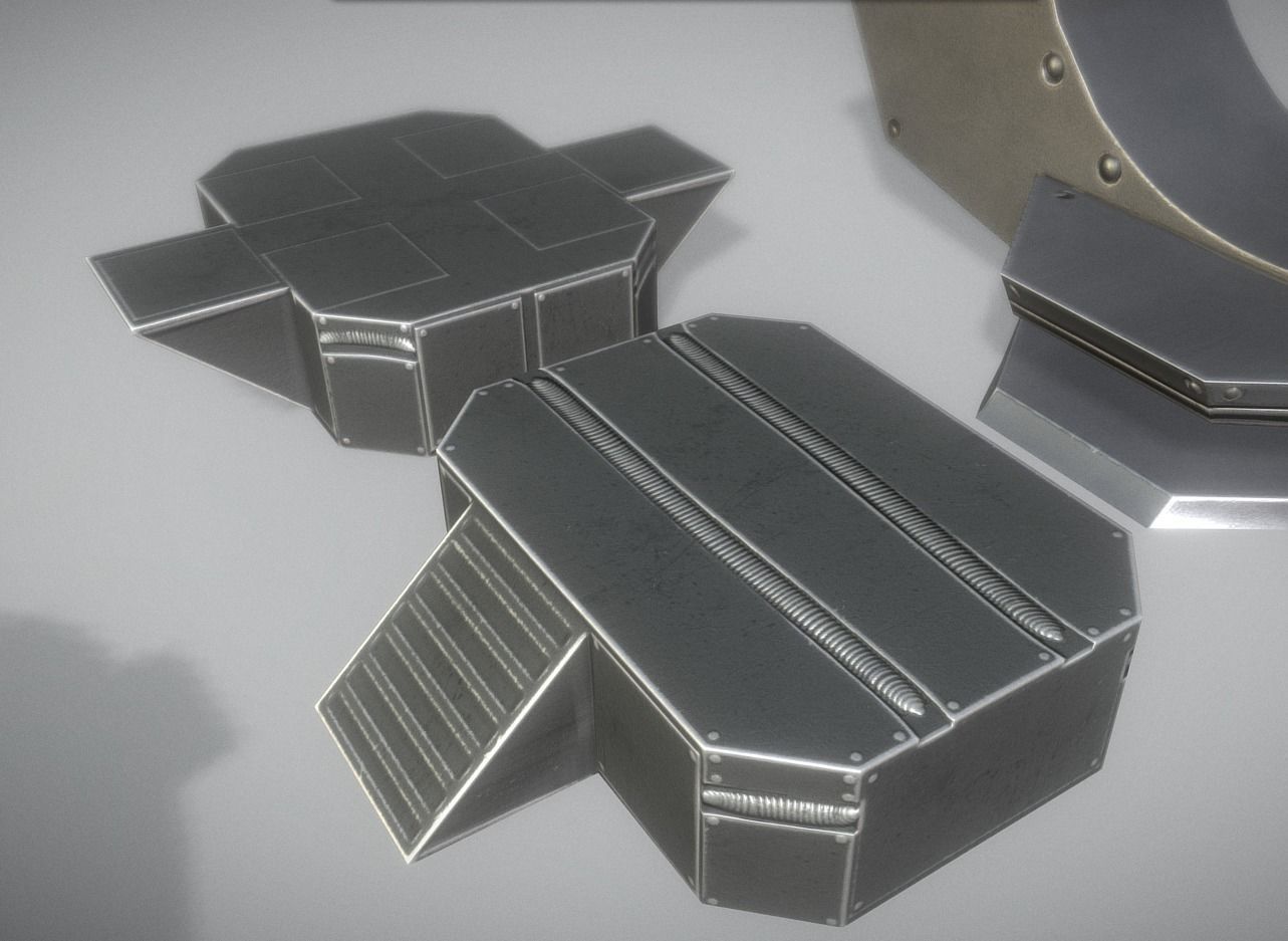 Futuristic Terrain Walker Basic Version 2 Rigged and Animated Low-poly 3D model_15