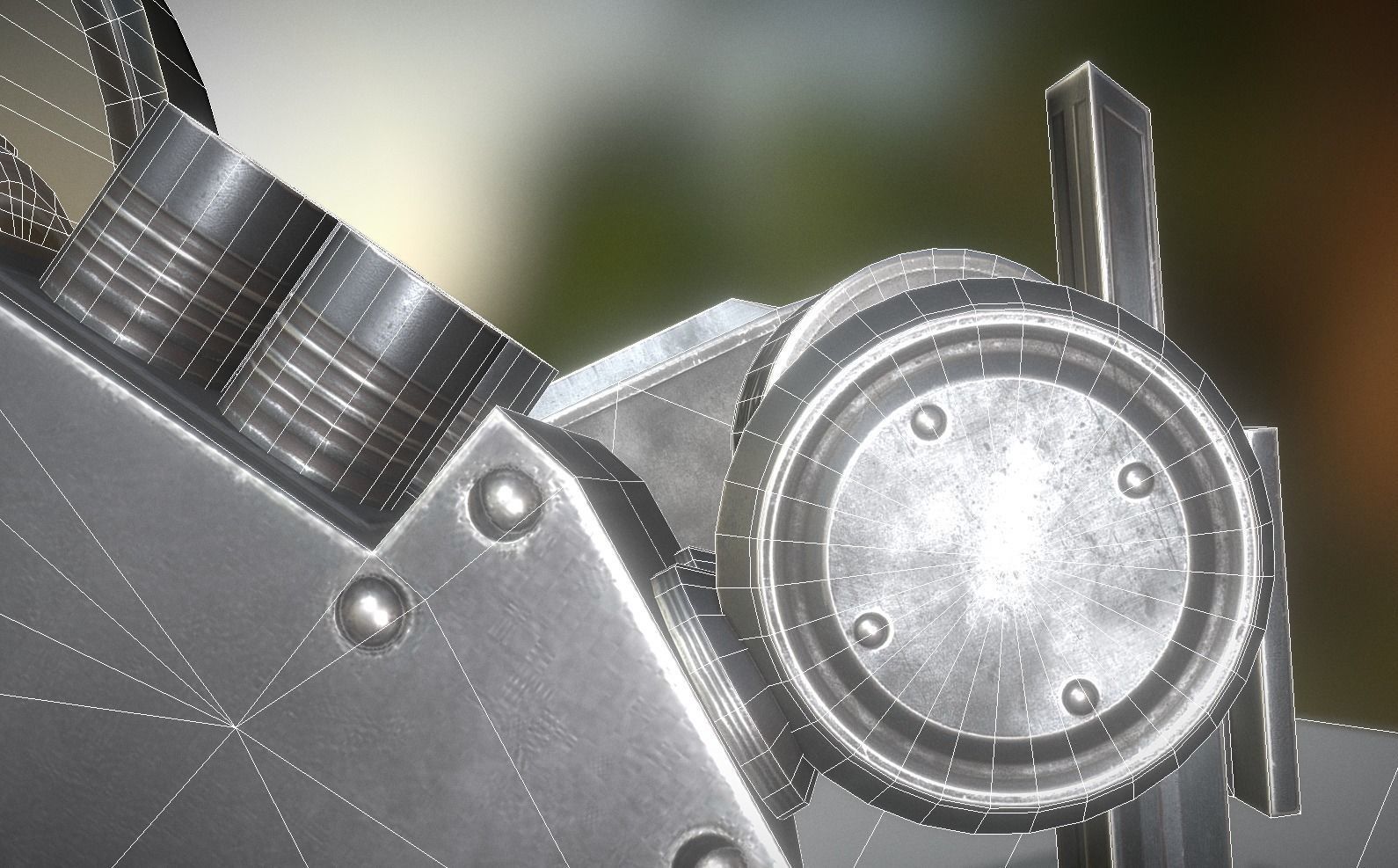 Futuristic Terrain Walker Basic Version 2 Rigged and Animated Low-poly 3D model_8