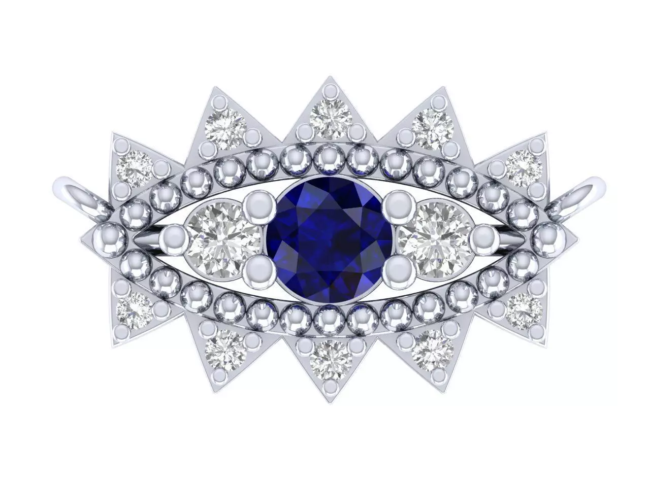 Evil Eyes Pendant 3D print model