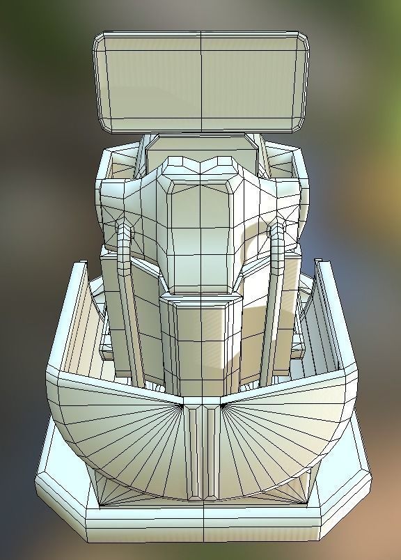 Futuristic Terrain Walker Rusty Version Rigged and Animated Low-poly 3D model_33