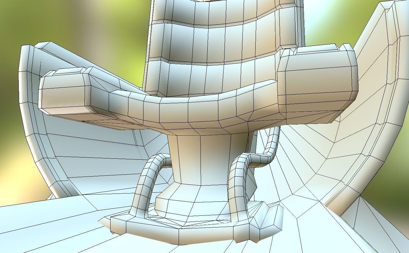Futuristic Terrain Walker Rusty Version Rigged and Animated Low-poly 3D model_36