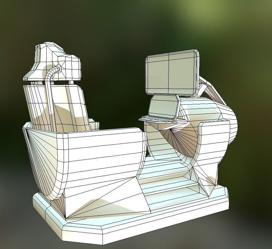 Futuristic Terrain Walker Rusty Version Rigged and Animated Low-poly 3D model_31