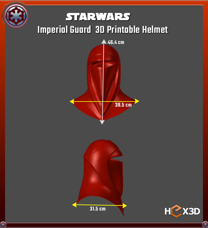 Star Wars Imperial Guard 3D Printable Helmet 3D print model_4