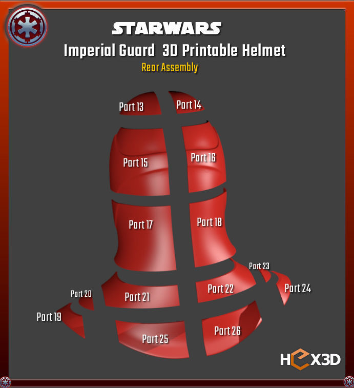 Star Wars Imperial Guard 3D Printable Helmet 3D print model_3