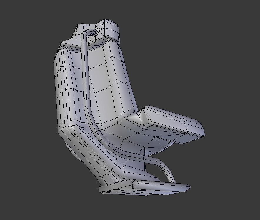 Futuristic Terrain Walker Blue Version Rigged and Animated Low-poly 3D model_35