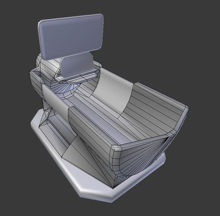 Terrain Walker Orange Version Rigged and Animated Low-poly 3D model_41