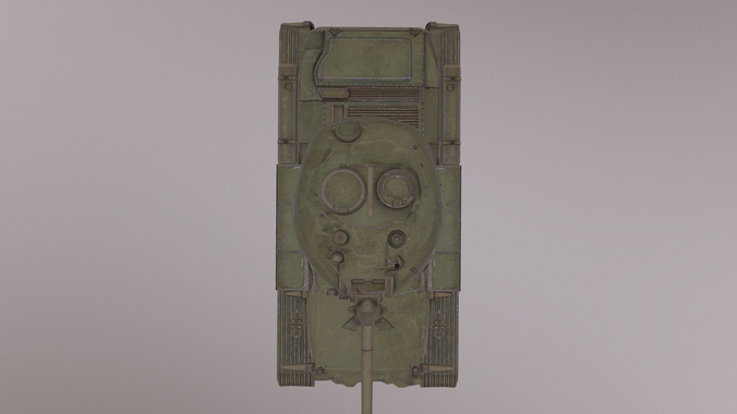 Low poly model Soviet Havy Tank Object 770 Low-poly 3D model