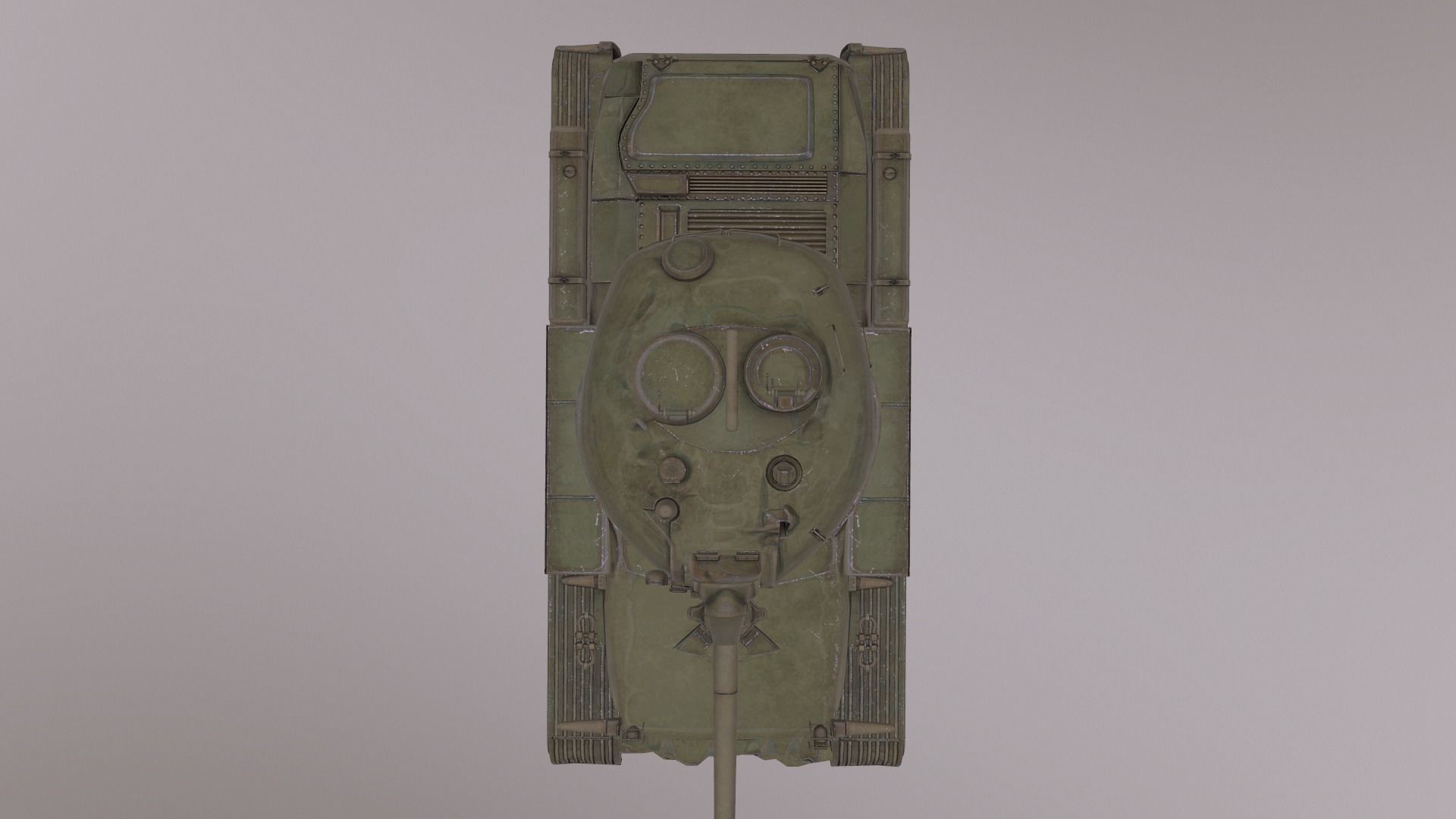 Low poly model Soviet Havy Tank Object 770 Low-poly 3D model_0