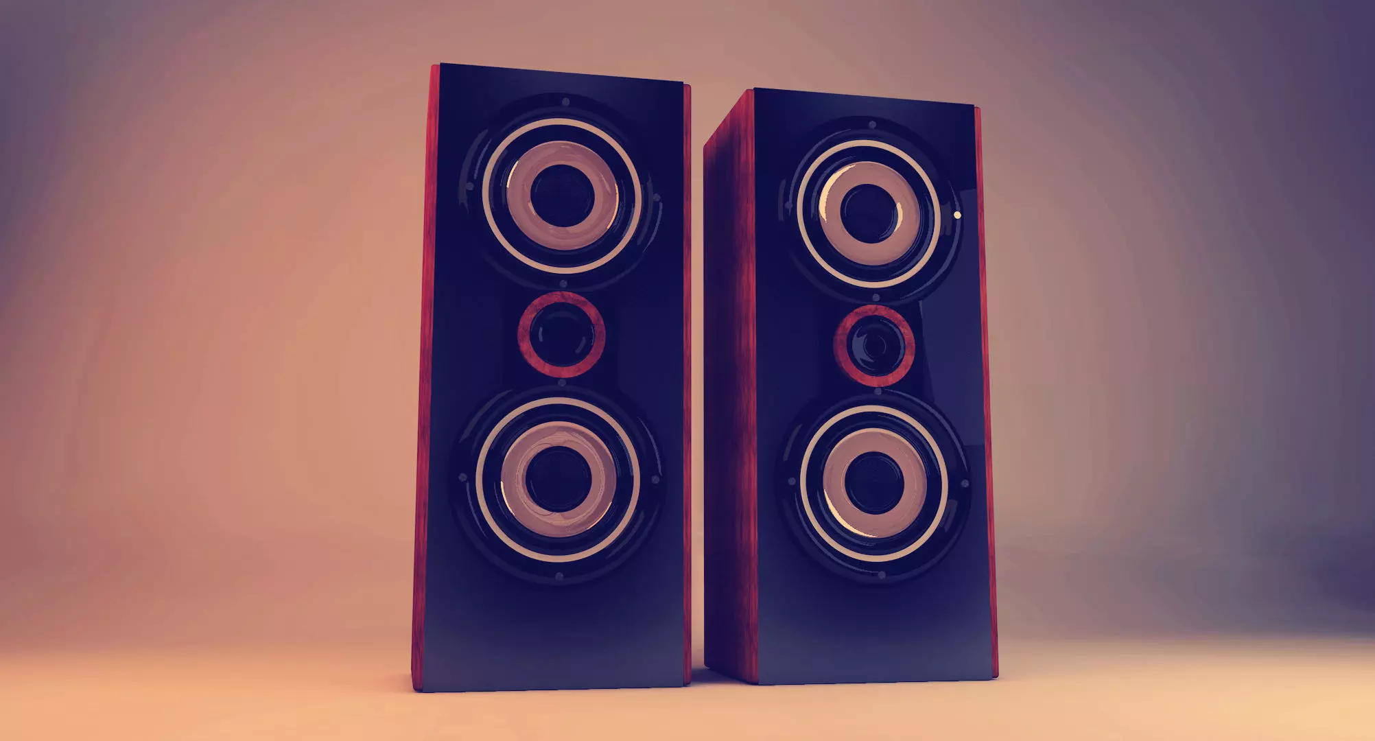 Speakers pair of Free 3D model