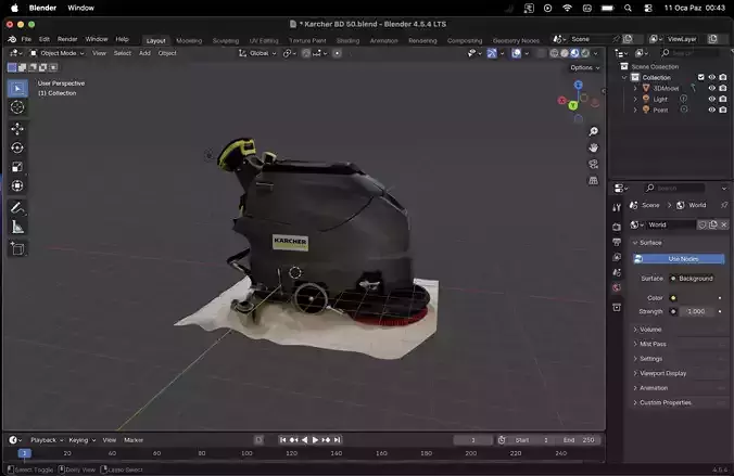 Kaercher BD 50 60 cleaning machine 3D model