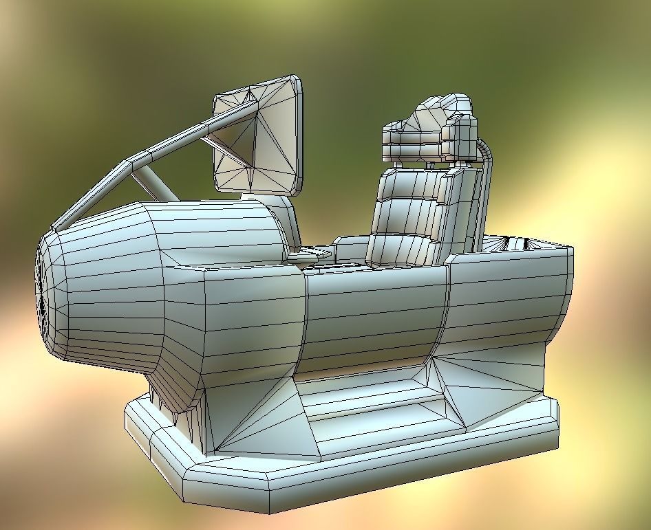 Terrain Walker Red Version Rigged and Animated Low-poly 3D model_51