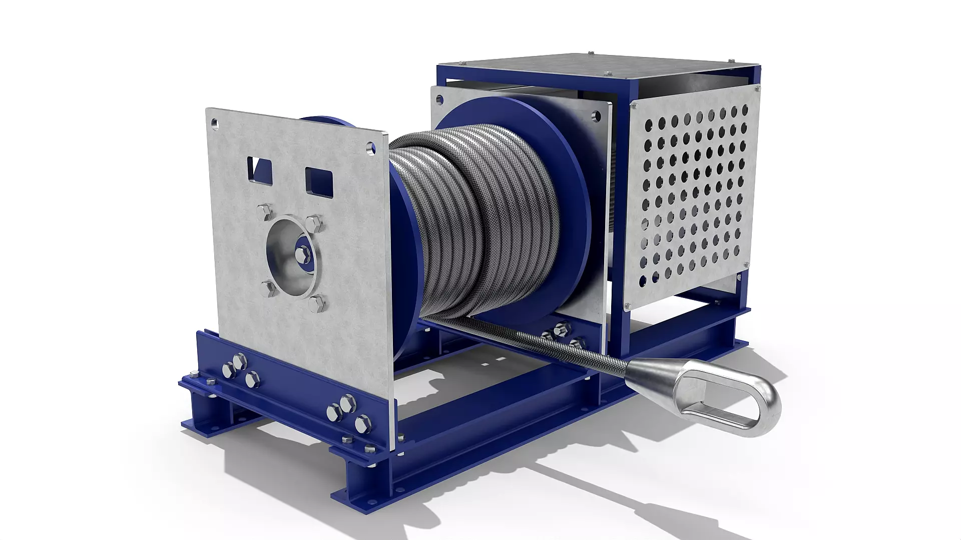 Industrial Marine Winch 10T Constant Tension 3D model