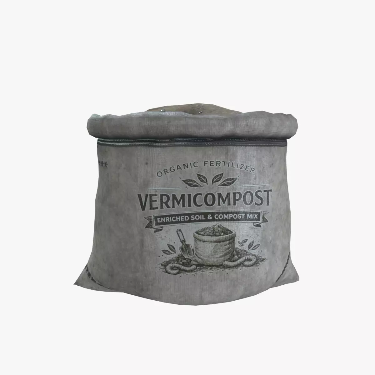 Compost bag Low-poly 3D model
