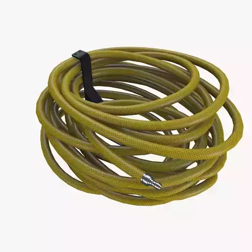 Garden hosepipe Low-poly 3D model