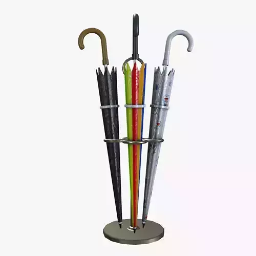 Umbrella Low-poly 3D model