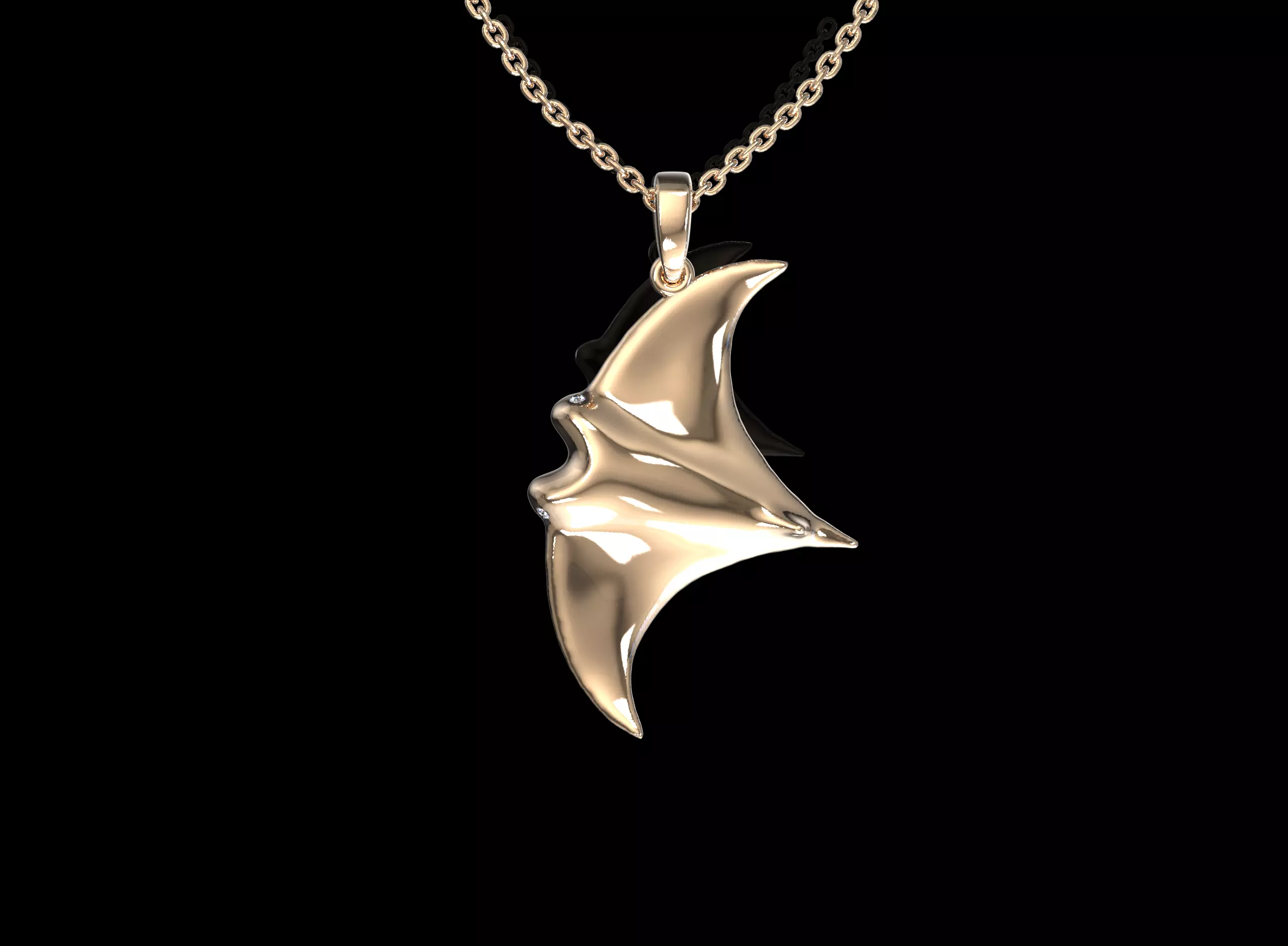 Manta pendant 3D print model