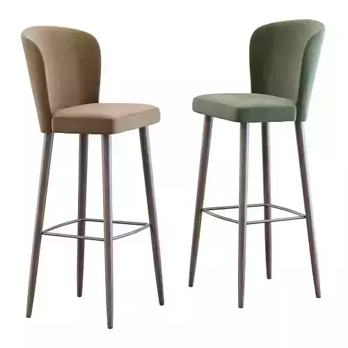 Aston Stool by Minotti 3D model 2